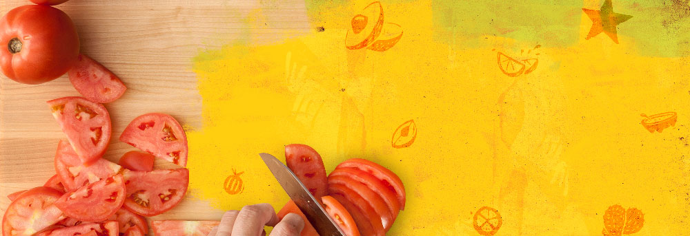 Fresh Tomatoes on Cutting Board
